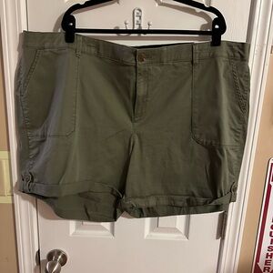 Lane Bryant Olive Women's Cargo Shorts